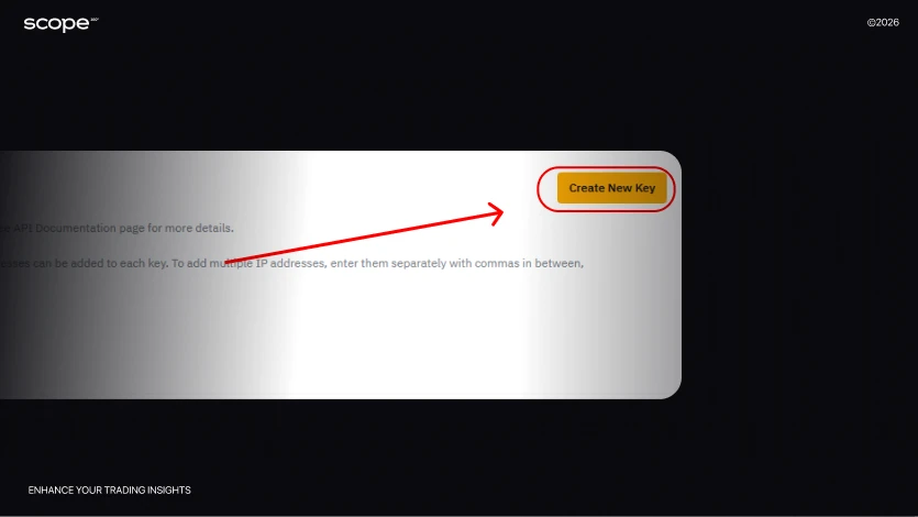 Scope360 Bybit creating a new key