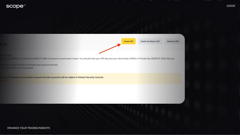 Scope360 How create new API key Scope360 How create new API key