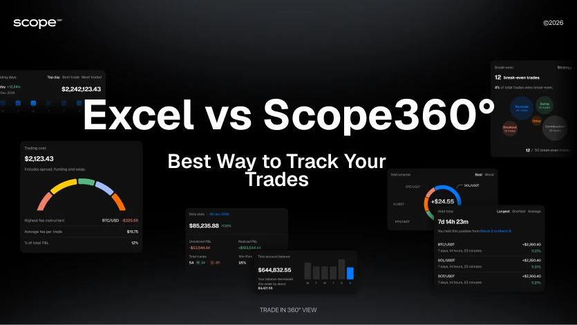 Excel vs. Scope360°: Which Trading Journal to Choose in 2026? Excel vs. Scope360°: Which Trading Journal to Choose in 2026?